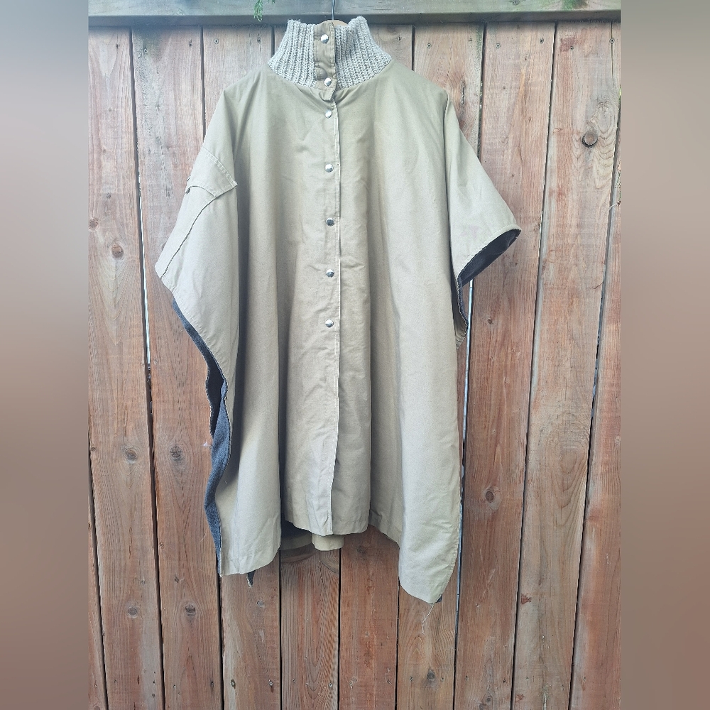 Vintage Wool Cape Poncho